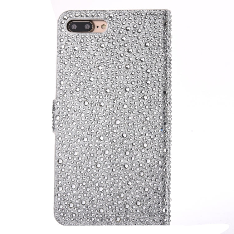 For iPhone 8 Plus & 7 Plus   Raindrops Pattern Horizontal Flip Leather Case with Holder & Card Slots