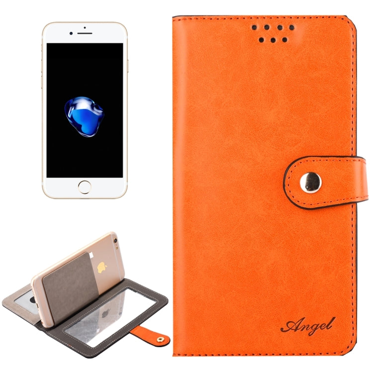 Universal Horizontal Flip Leather Case with Mirror & Holder & Card Slots & Wallet & Photo Frame for iPhone 8 Plus & 7 Plus   & 6s Plus & 6 Plus, Size: 16 x 8.5 x 2 cm