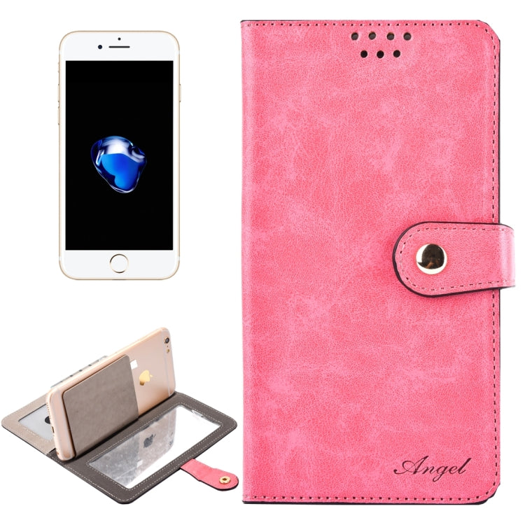 Universal Horizontal Flip Leather Case with Mirror & Holder & Card Slots & Wallet & Photo Frame for iPhone 8 Plus & 7 Plus   & 6s Plus & 6 Plus, Size: 16 x 8.5 x 2 cm