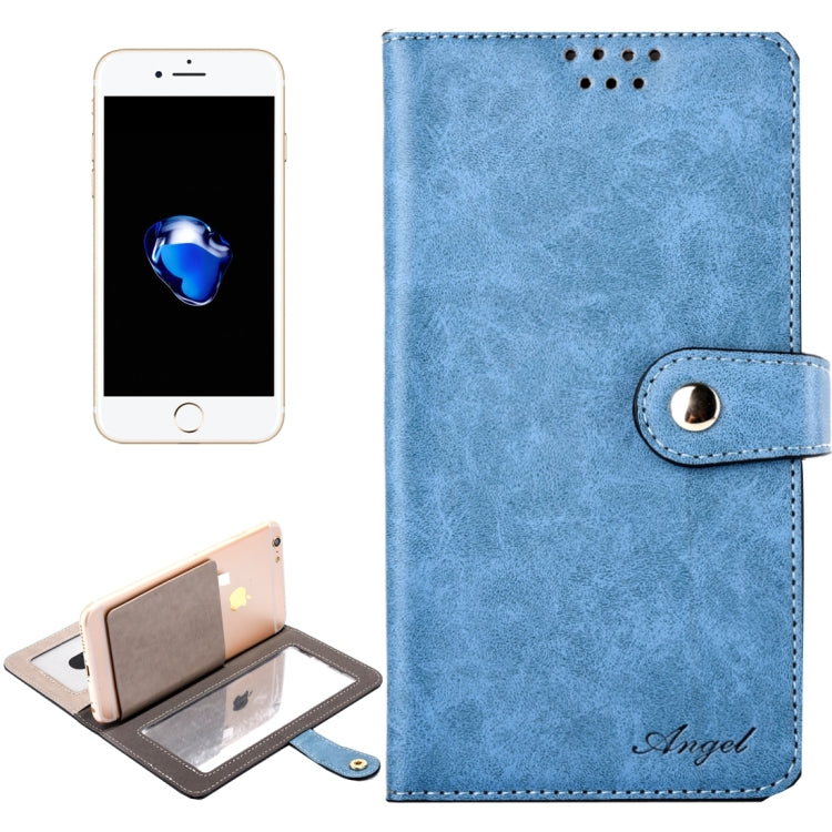 Universal Horizontal Flip Leather Case with Mirror & Holder & Card Slots & Wallet & Photo Frame for iPhone 8 Plus & 7 Plus   & 6s Plus & 6 Plus, Size: 16 x 8.5 x 2 cm