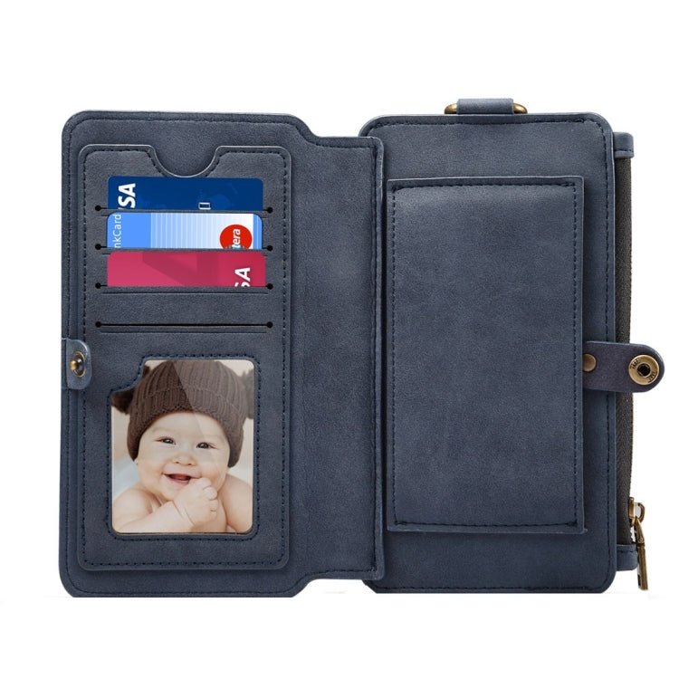 Dibase Multi-function Sheep Bar Material Universal Horizontal Flip Case for iPhone 8 Plus & 7 Plus  /6S Plus/6 Plus with Holder & Card Slots & Photo Frame & Hook & Detachable Back Protective Case