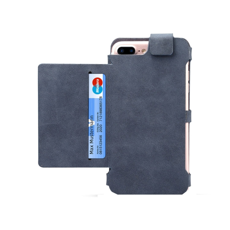 Dibase Multi-function Sheep Bar Material Universal Horizontal Flip Case for iPhone 8 Plus & 7 Plus  /6S Plus/6 Plus with Holder & Card Slots & Photo Frame & Hook & Detachable Back Protective Case