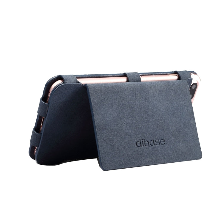 Dibase Multi-function Sheep Bar Material Universal Horizontal Flip Case for iPhone 8 Plus & 7 Plus  /6S Plus/6 Plus with Holder & Card Slots & Photo Frame & Hook & Detachable Back Protective Case