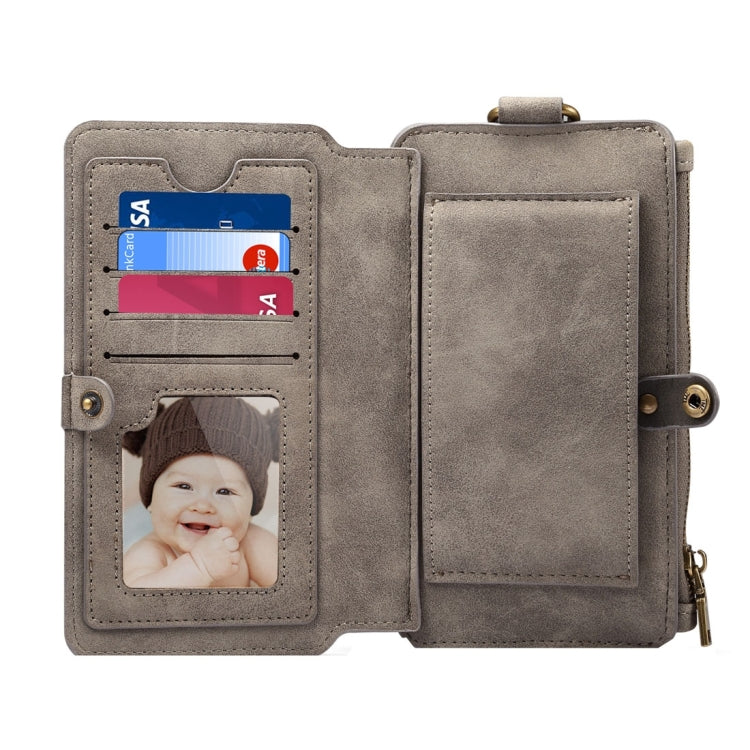 Dibase Multi-function Sheep Bar Material Universal Horizontal Flip Case for iPhone 8 Plus & 7 Plus  /6S Plus/6 Plus with Holder & Card Slots & Photo Frame & Hook & Detachable Back Protective Case