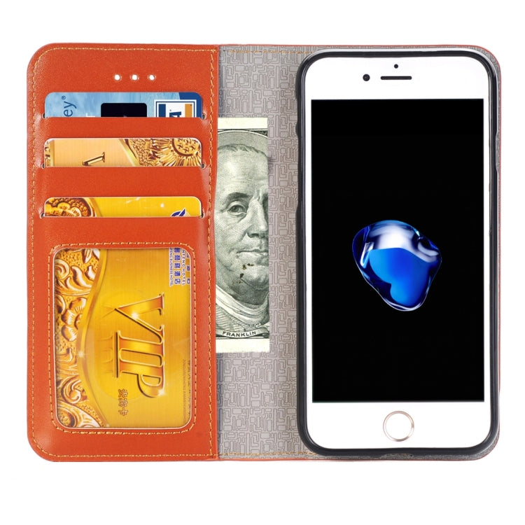 2 in 1 For iPhone 8 Plus & 7 Plus   Horizontal Flip Leather Case with Separable Magnetic Back Cover Shell & Card Slots & Wallet & Photo Frame