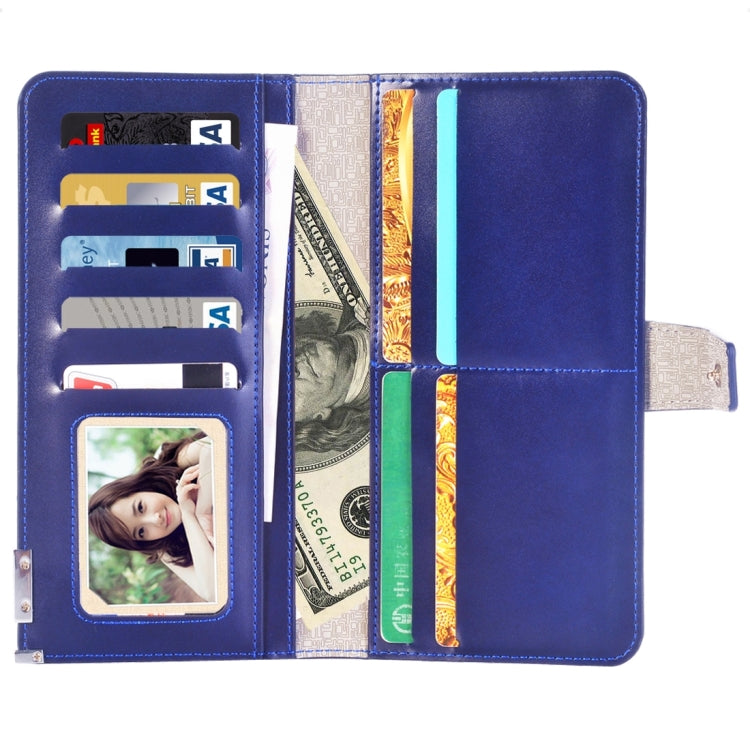 Universal Horizontal Flip Leather Case with Card Slots & Wallet & Photo Frame & Magnetic Buckle for iPhone 8 Plus & 7 Plus   & 6s Plus & 6 Plus & 6s & 6, Galaxy S7 Edge & S7 & S6, Huawei P9 Plus & P9, Size: 185 x 98 x 18 mm