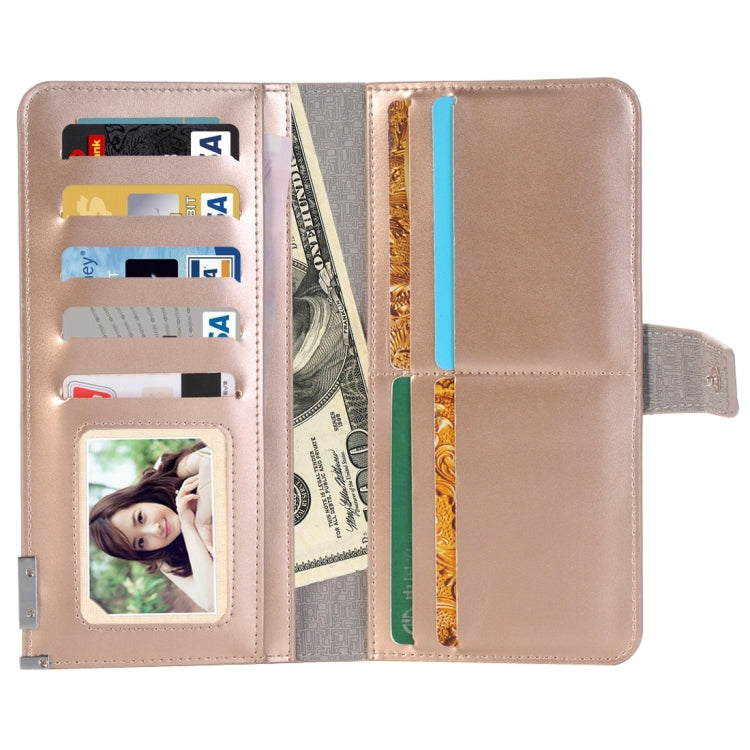 Universal Horizontal Flip Leather Case with Card Slots & Wallet & Photo Frame & Magnetic Buckle for iPhone 8 Plus & 7 Plus   & 6s Plus & 6 Plus & 6s & 6, Galaxy S7 Edge & S7 & S6, Huawei P9 Plus & P9, Size: 185 x 98 x 18 mm