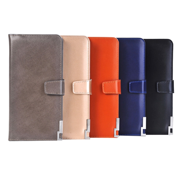 Universal Horizontal Flip Leather Case with Card Slots & Wallet & Photo Frame & Magnetic Buckle for iPhone 8 Plus & 7 Plus   & 6s Plus & 6 Plus & 6s & 6, Galaxy S7 Edge & S7 & S6, Huawei P9 Plus & P9, Size: 185 x 98 x 18 mm