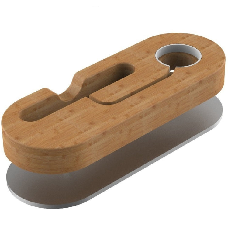 IPS-Z32 Wood + Aluminium Material Desktop Table Cellphone and Smart Watch Secure Charging Stand, For iPhone, Apple Watch