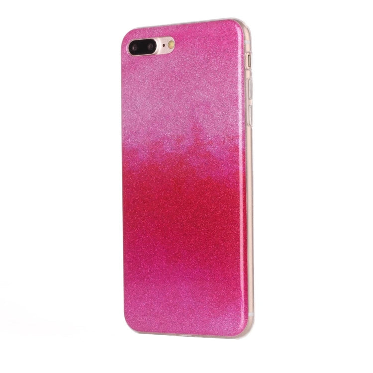 For iPhone 8 Plus & 7 Plus   Glitter Powder Soft TPU Protective Cover Case