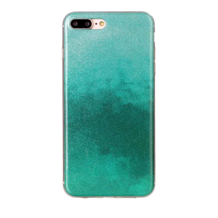 For iPhone 8 Plus & 7 Plus   Glitter Powder Soft TPU Protective Cover Case