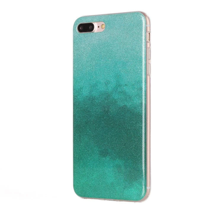 For iPhone 8 Plus & 7 Plus   Glitter Powder Soft TPU Protective Cover Case