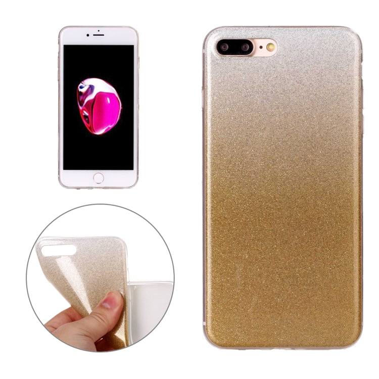 For iPhone 8 Plus & 7 Plus   Glitter Powder Soft TPU Protective Cover Case