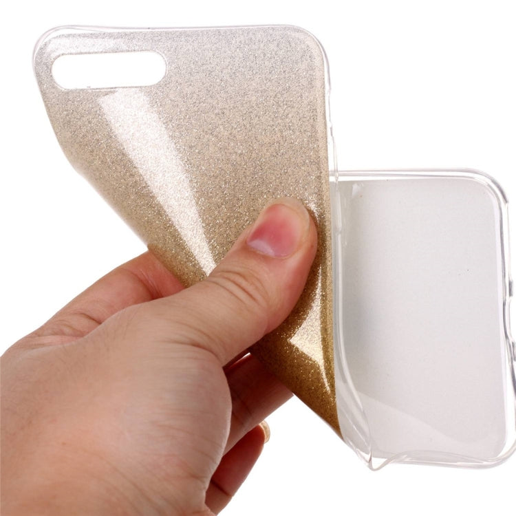 For iPhone 8 Plus & 7 Plus   Glitter Powder Soft TPU Protective Cover Case
