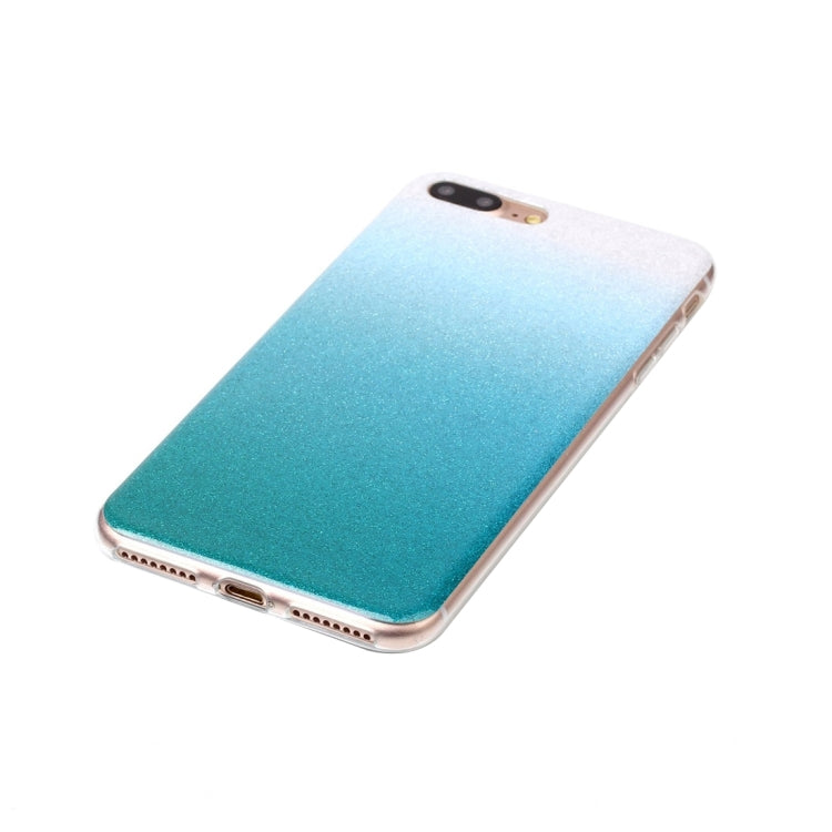 For iPhone 8 Plus & 7 Plus   Glitter Powder Soft TPU Protective Cover Case