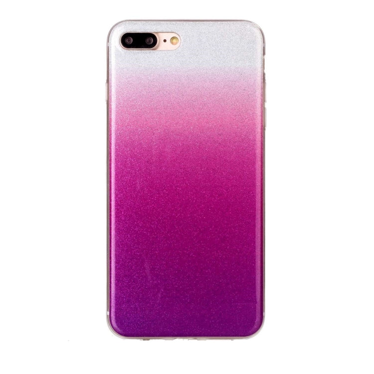 For iPhone 8 Plus & 7 Plus   Glitter Powder Soft TPU Protective Cover Case