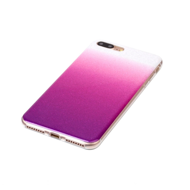 For iPhone 8 Plus & 7 Plus   Glitter Powder Soft TPU Protective Cover Case