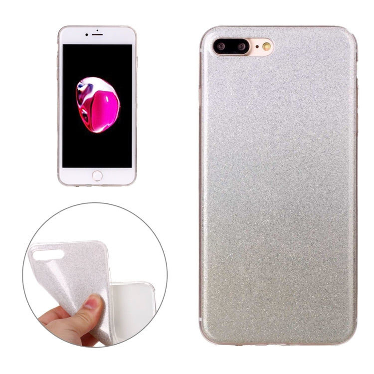 For iPhone 8 Plus & 7 Plus   Glitter Powder Soft TPU Protective Cover Case