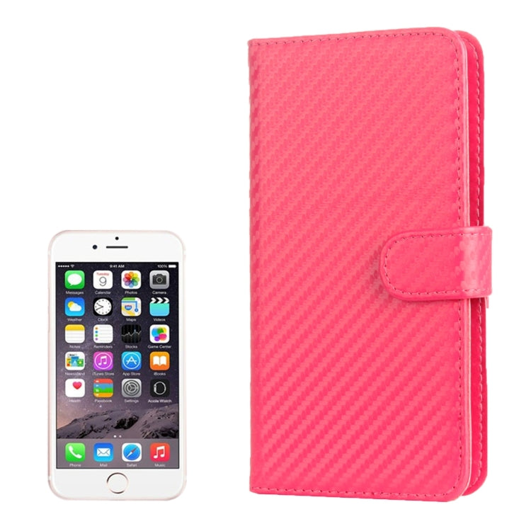 For iPhone 8 Plus & 7 Plus   & 6 Plus & 6s Plus Twill Texture Carbon Fiber Horizontal Flip Leather Case with Magnetic Buckle & Card Slots & Wallet
