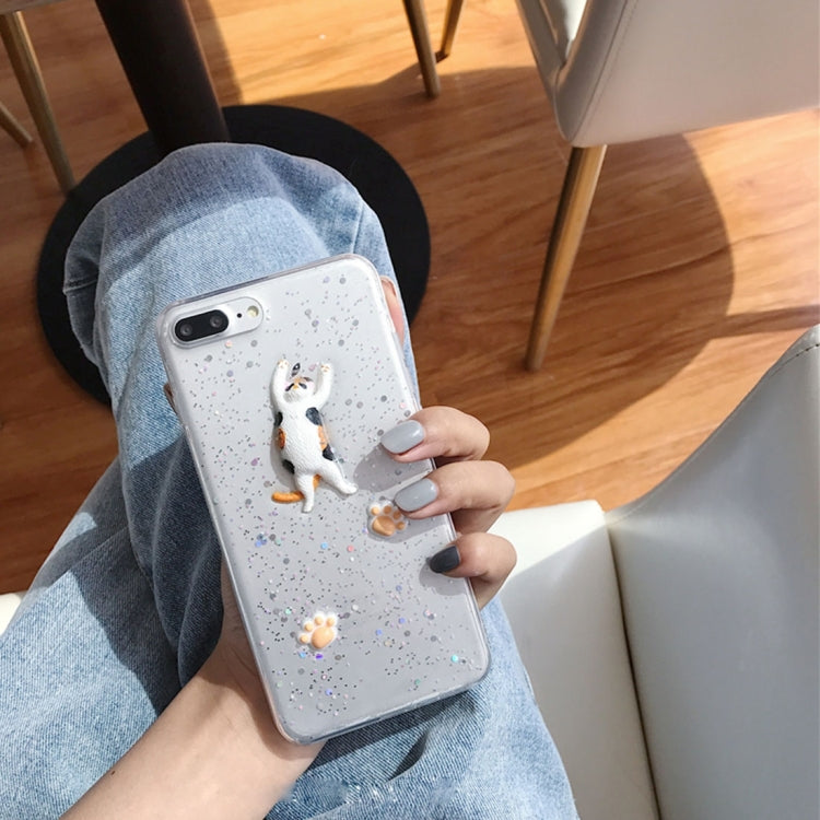 For iPhone 8 Plus & 7 Plus   Three-dimensional Cat pattern TPU Protective Case