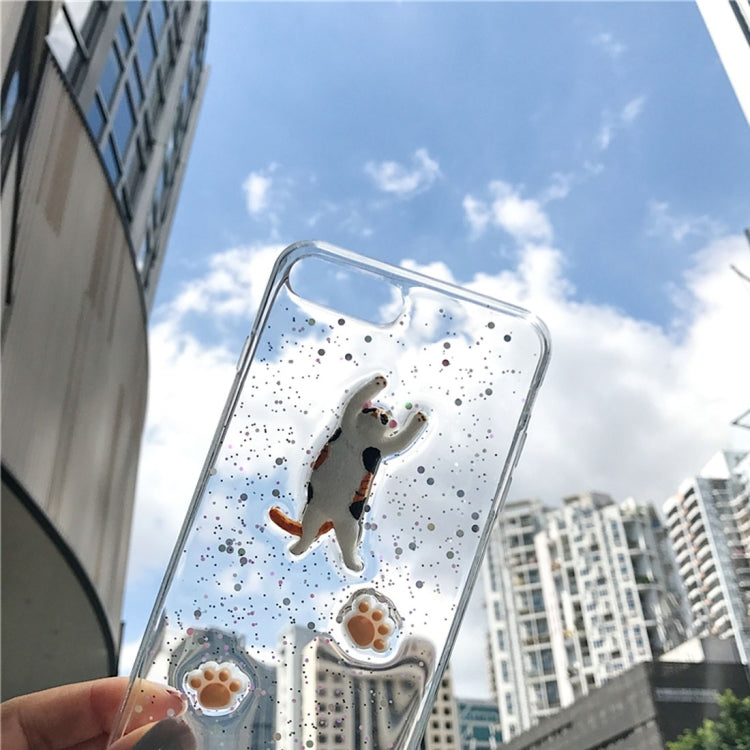 For iPhone 8 Plus & 7 Plus   Three-dimensional Cat pattern TPU Protective Case