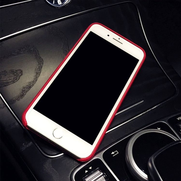 For iPhone 8 Plus & 7 Plus   Style of Literature and Art Cloth Texture Embroidery Rose Pattern Shockproof Protective Back Cover Case