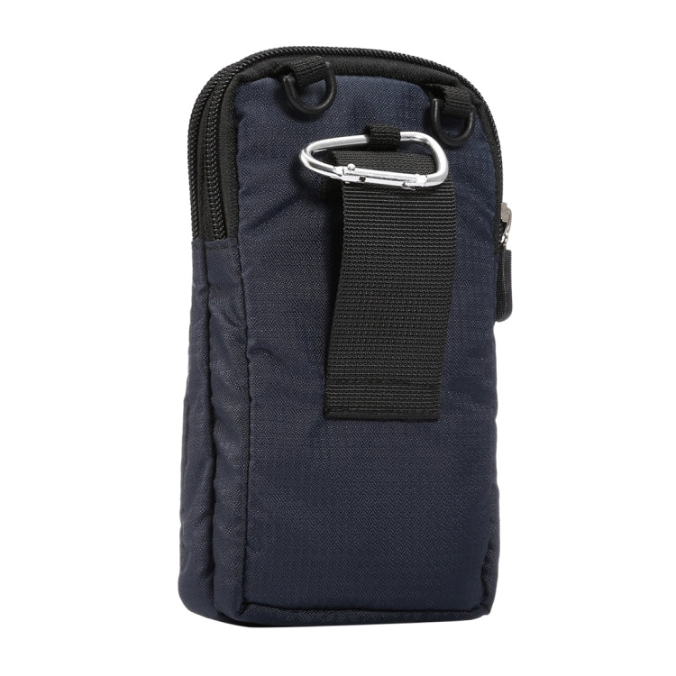 Universal Multi-function Plaid Texture Double Layer Zipper Sports Waist Bag / Shoulder Bag for iPhone X  & 7 & 7 Plus / Galaxy