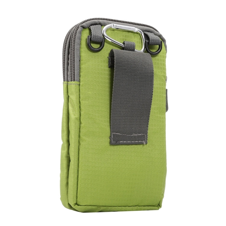 Universal Multi-function Plaid Texture Double Layer Zipper Sports Waist Bag / Shoulder Bag for iPhone X  & 7 & 7 Plus / Galaxy