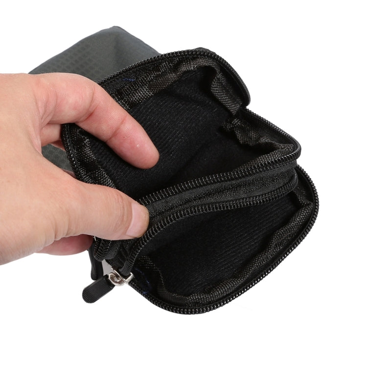 Universal Multi-function Plaid Texture Double Layer Zipper Sports Waist Bag / Shoulder Bag for iPhone X  & 7 & 7 Plus / Galaxy
