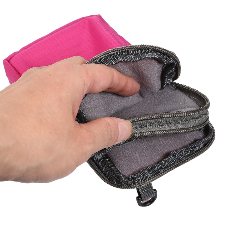 Universal Multi-function Plaid Texture Double Layer Zipper Sports Waist Bag / Shoulder Bag for iPhone X  & 7 & 7 Plus / Galaxy