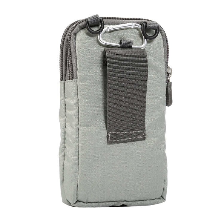 Universal Multi-function Plaid Texture Double Layer Zipper Sports Waist Bag / Shoulder Bag for iPhone X  & 7 & 7 Plus / Galaxy