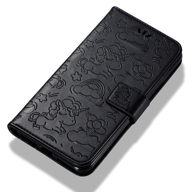 For iPhone 8 Plus & 7 Plus Embossed Horse Cloud Print Horizontal Flip Leather Case with Holder & Card Slots & Wallet & Lanyard