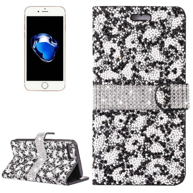For iPhone 8 Plus & 7 Plus   Jelly Drill Horizontal Flip Leather Protective Case with Holder & Card Slot & Wallet & Photo Frame