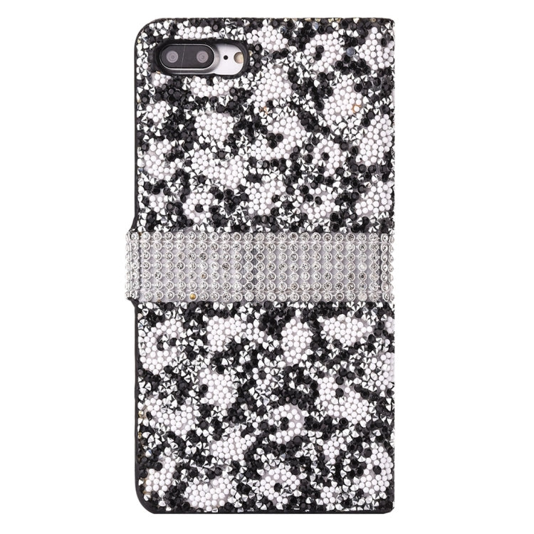 For iPhone 8 Plus & 7 Plus   Jelly Drill Horizontal Flip Leather Protective Case with Holder & Card Slot & Wallet & Photo Frame