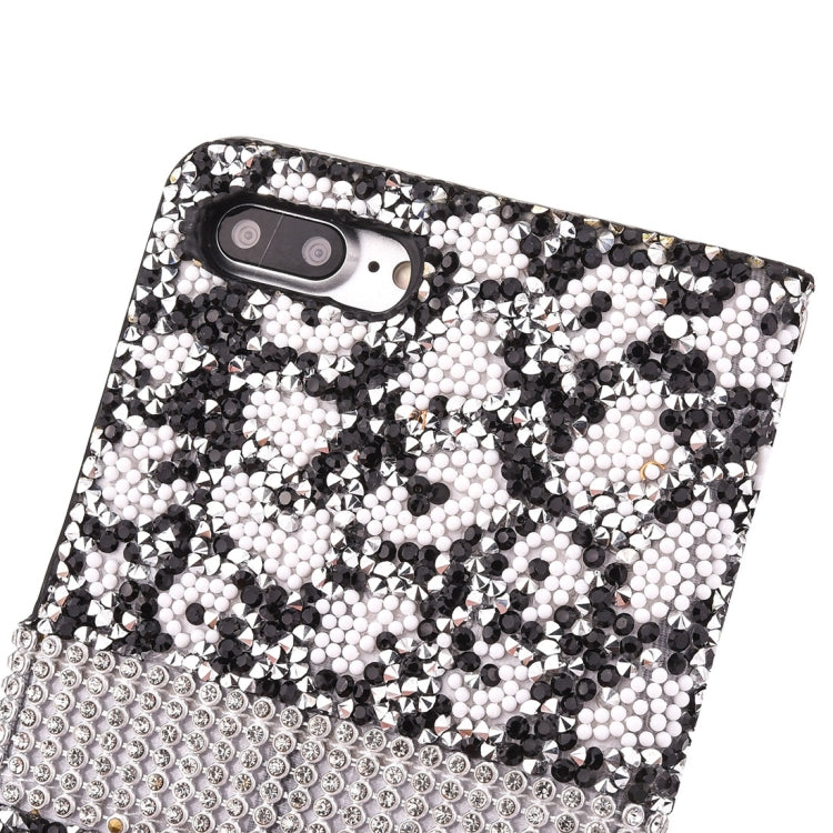 For iPhone 8 Plus & 7 Plus   Jelly Drill Horizontal Flip Leather Protective Case with Holder & Card Slot & Wallet & Photo Frame