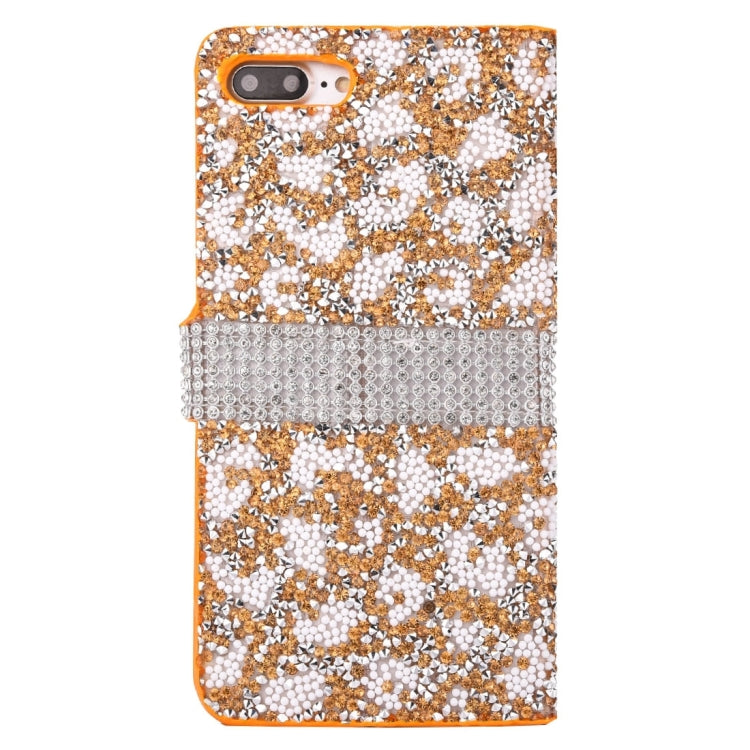 For iPhone 8 Plus & 7 Plus   Jelly Drill Horizontal Flip Leather Protective Case with Holder & Card Slot & Wallet & Photo Frame