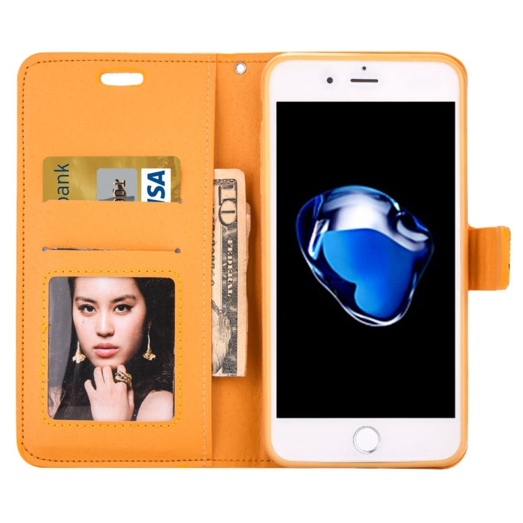 For iPhone 8 Plus & 7 Plus   Jelly Drill Horizontal Flip Leather Protective Case with Holder & Card Slot & Wallet & Photo Frame