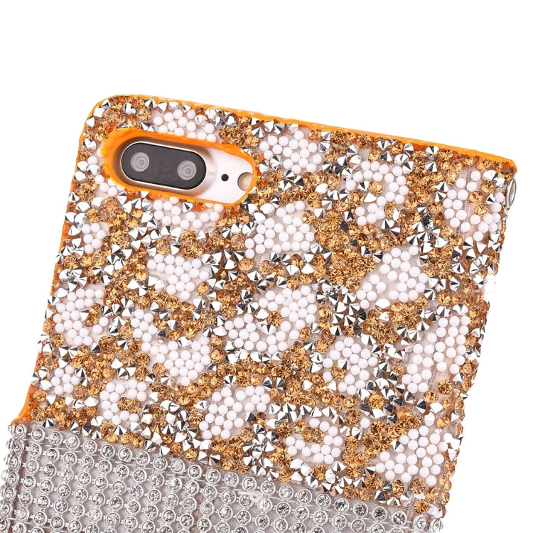 For iPhone 8 Plus & 7 Plus   Jelly Drill Horizontal Flip Leather Protective Case with Holder & Card Slot & Wallet & Photo Frame