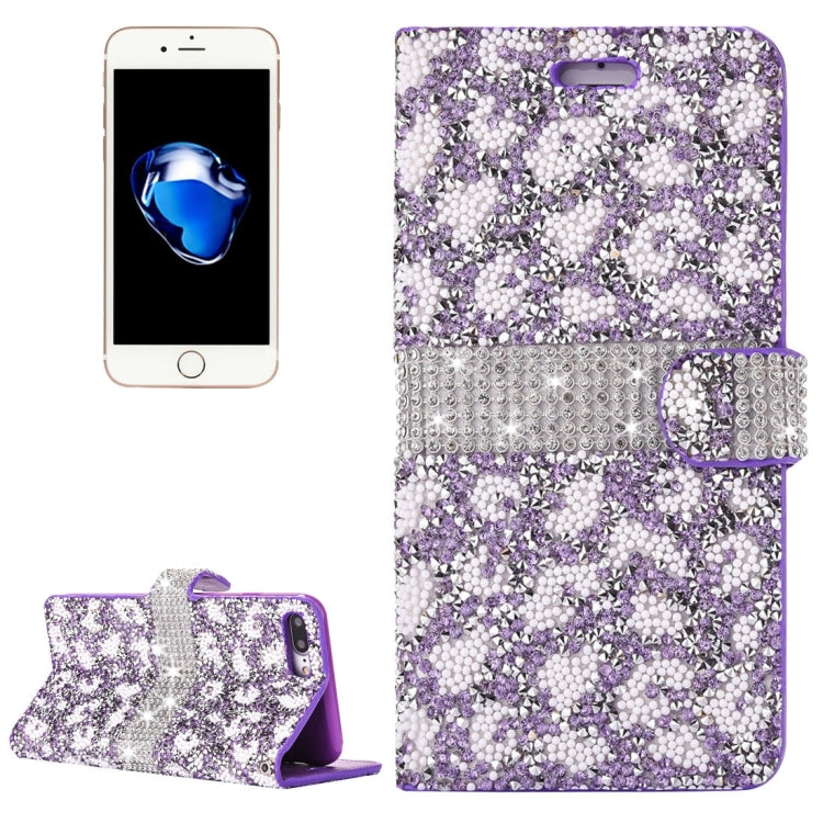 For iPhone 8 Plus & 7 Plus   Jelly Drill Horizontal Flip Leather Protective Case with Holder & Card Slot & Wallet & Photo Frame