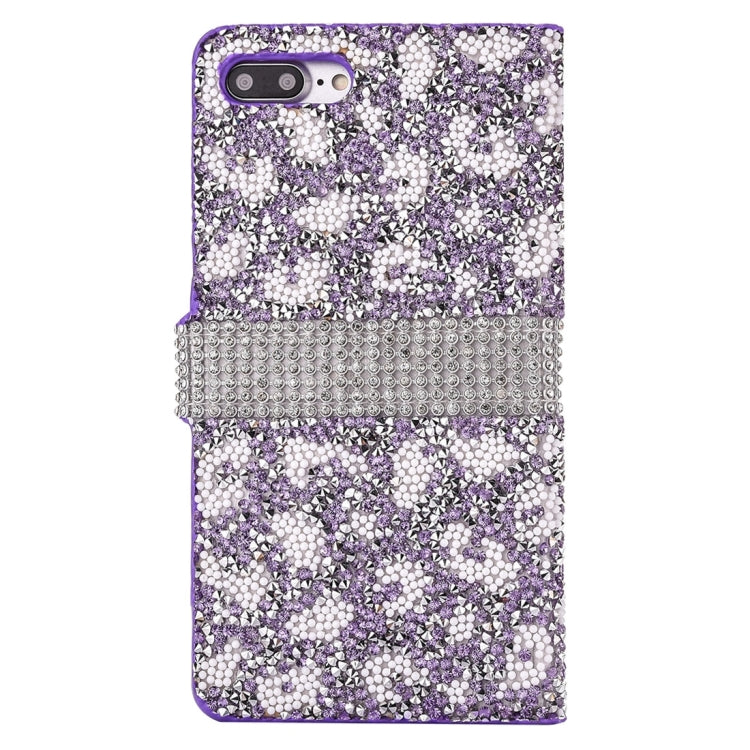 For iPhone 8 Plus & 7 Plus   Jelly Drill Horizontal Flip Leather Protective Case with Holder & Card Slot & Wallet & Photo Frame