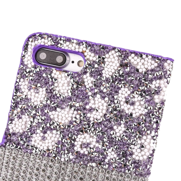 For iPhone 8 Plus & 7 Plus   Jelly Drill Horizontal Flip Leather Protective Case with Holder & Card Slot & Wallet & Photo Frame