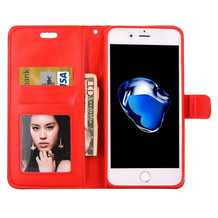 For iPhone 8 Plus & 7 Plus   Jelly Drill Horizontal Flip Leather Protective Case with Holder & Card Slot & Wallet & Photo Frame