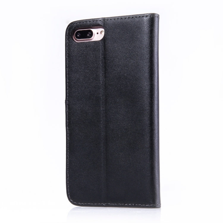 For iPhone 8 Plus & 7 Plus   Horizontal Flip Genuine Leather Case with Holder & Card Slots & Wallet