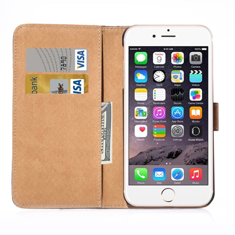 For iPhone 8 Plus & 7 Plus   Horizontal Flip Genuine Leather Case with Holder & Card Slots & Wallet