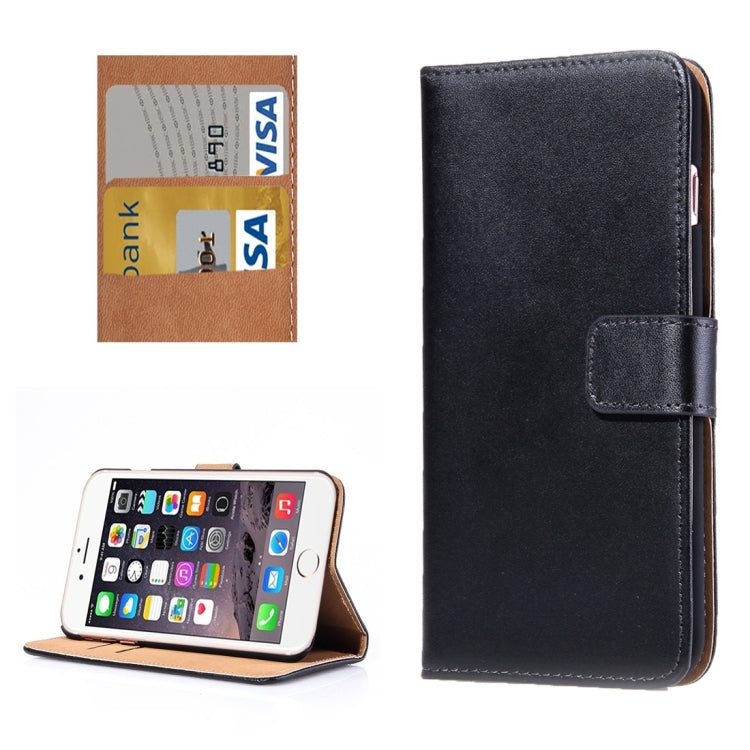 For iPhone 8 Plus & 7 Plus   Horizontal Flip Genuine Leather Case with Holder & Card Slots & Wallet