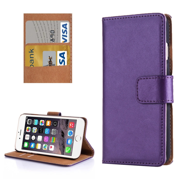 For iPhone 8 Plus & 7 Plus   Horizontal Flip Genuine Leather Case with Holder & Card Slots & Wallet