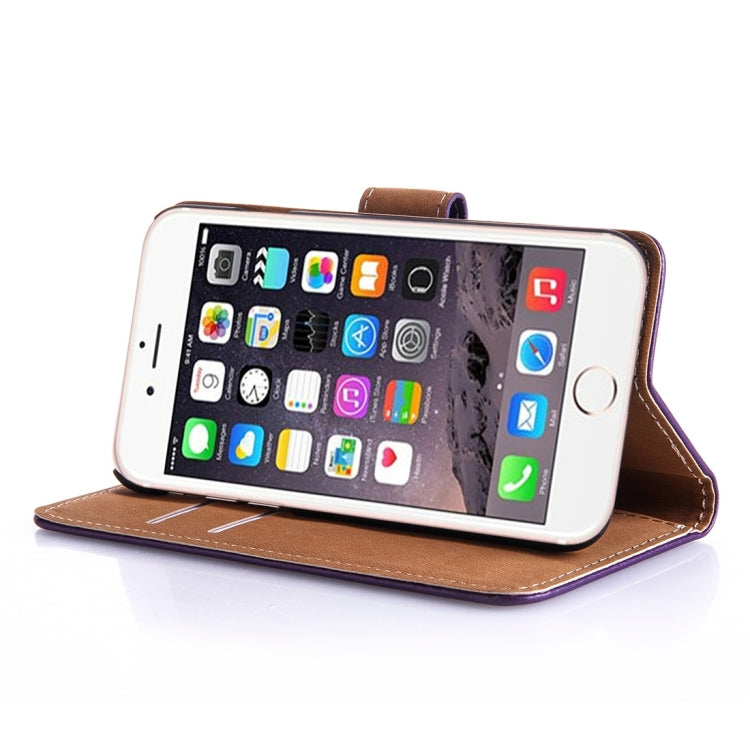 For iPhone 8 Plus & 7 Plus   Horizontal Flip Genuine Leather Case with Holder & Card Slots & Wallet