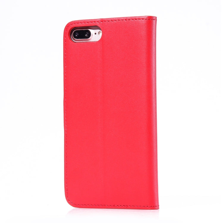 For iPhone 8 Plus & 7 Plus   Horizontal Flip Genuine Leather Case with Holder & Card Slots & Wallet