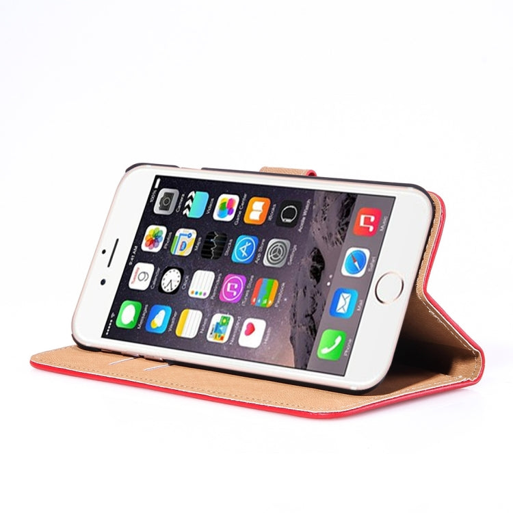 For iPhone 8 Plus & 7 Plus   Horizontal Flip Genuine Leather Case with Holder & Card Slots & Wallet