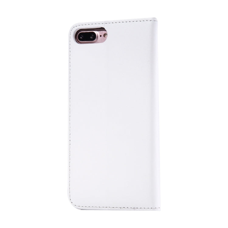 For iPhone 8 Plus & 7 Plus   Horizontal Flip Genuine Leather Case with Holder & Card Slots & Wallet